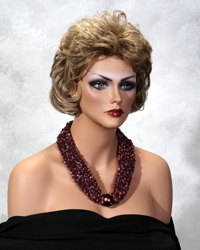 Mauve and Wine Scarf Necklace with Wine Bead