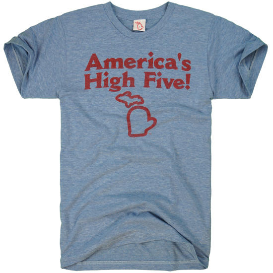 America's High Five Tshirt Unisex The Mitten State