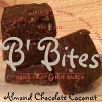 Almond Chocolate Coconut B’ Bites