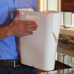 Flat back for flush mounting