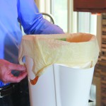 Hook the bag handles