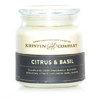 Kristin & Company 18 oz Redfined Apothecary Candle with Glass Lid