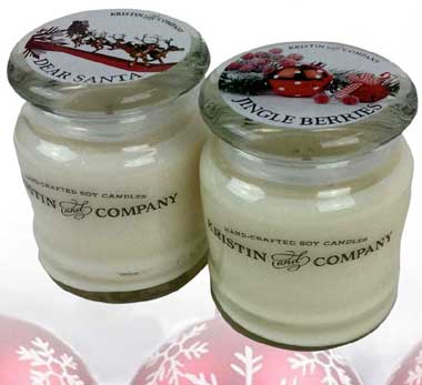 SPecial Offer! Kristin and Co Candles Holiday Delight Collection - Dear Santa or Jingle Berries
