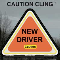 New Driver Caution Clings