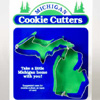 Michigan Shape Cookie Cutter with Upper Peninsula and Lower Peninsula