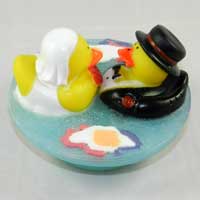Bride and Groom Rubber Ducky Goat Milk Glycerin Soap
