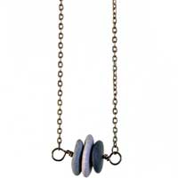 Great Lakes Sideways Stacked Stone Necklace