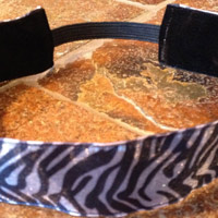 Black Zebra No-Slip Headband