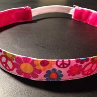 Peace Flower No-Slip Headband