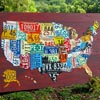 License Plate Art - Large USA Map