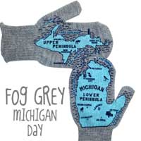 Michigan Mittens Fog Grey