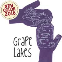 Michigan Mittens Grape Lakes Purple
