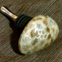Petoskey Stone Bottle Stopper