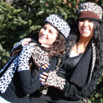 Cheetah/Dalmatian Scarf & Hat by Turtle Gloves
