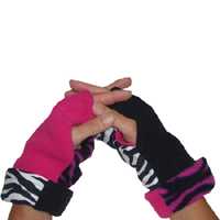 Ladies Reversible Fingerless Gloves by Turtle Gloves