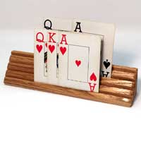 Solid Wood Playing Card Holder