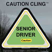Senior Driver Caution Clings