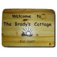  Personalized Wood Burned Signs