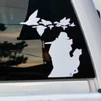 Michigan Geese Decal