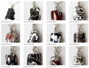 Fordite Pendants