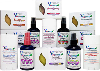 Valganics bath body products
